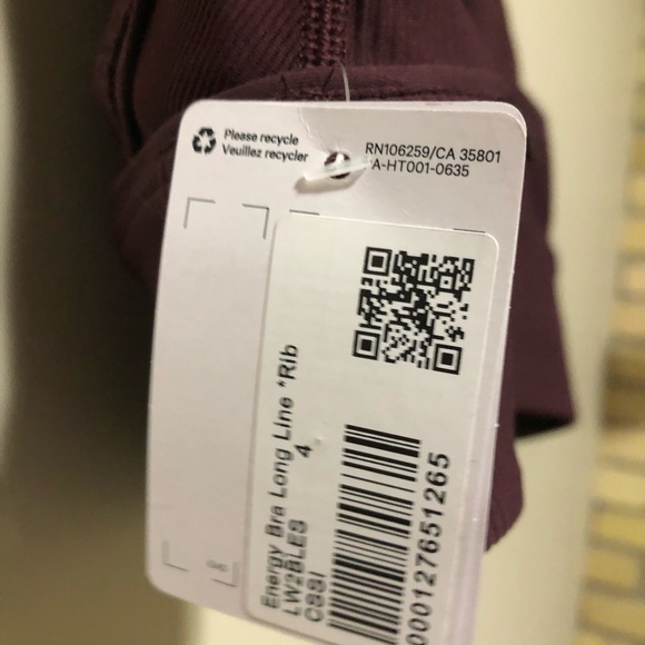 Lululemon Longline Energy Bra (Ribbed) BNWT - Picture 5 of 5